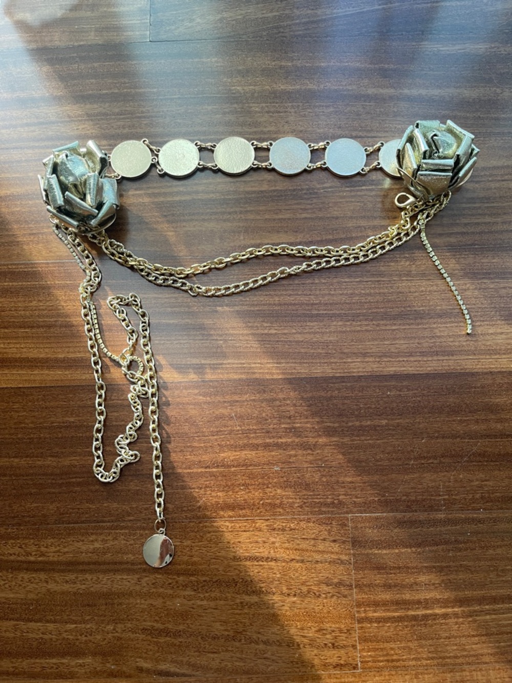 Y2K boho waist chain chatelaine belt